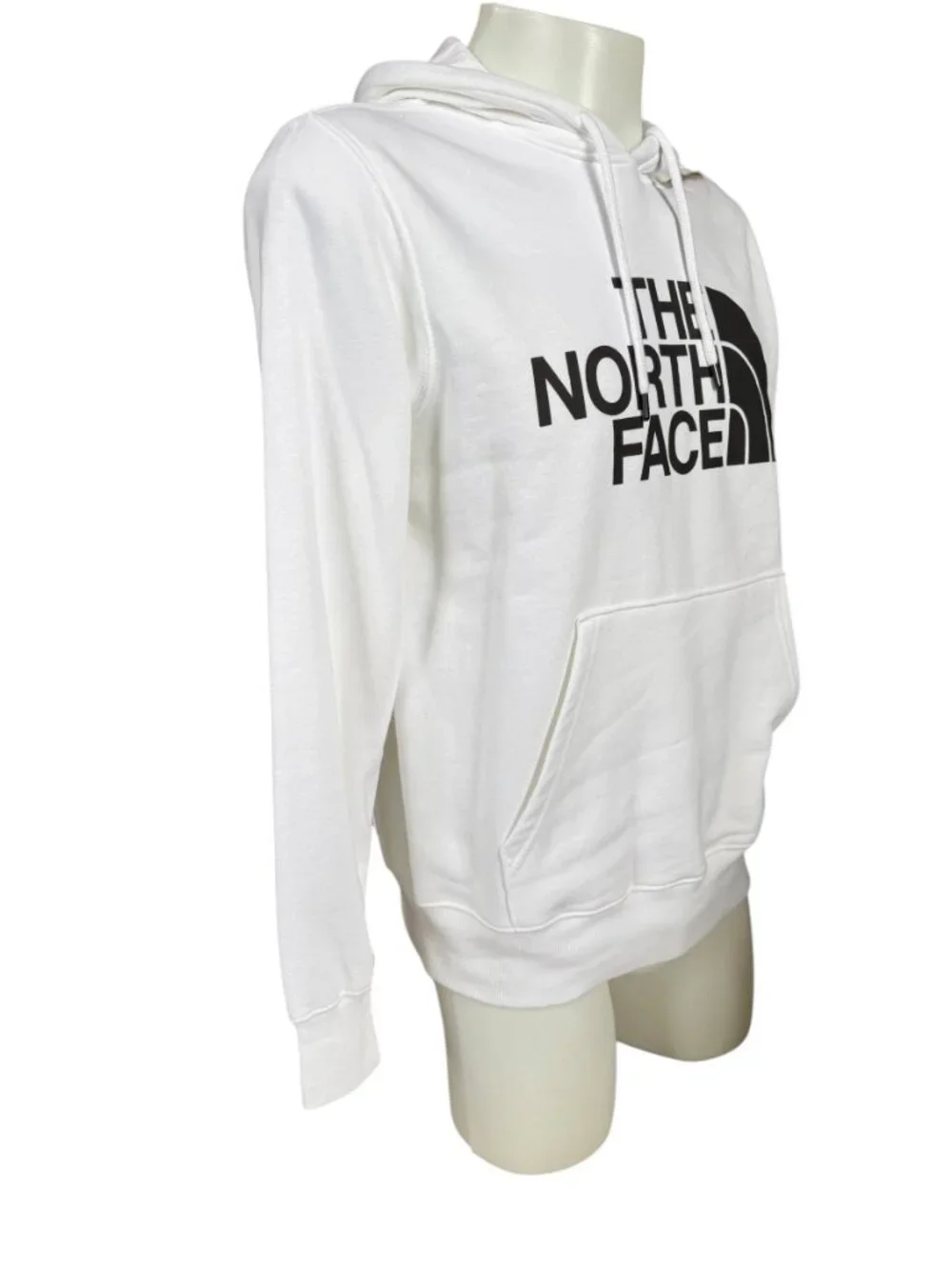 The North Face men's pullover hoodie sweatshirt drawstring hood pocket white M